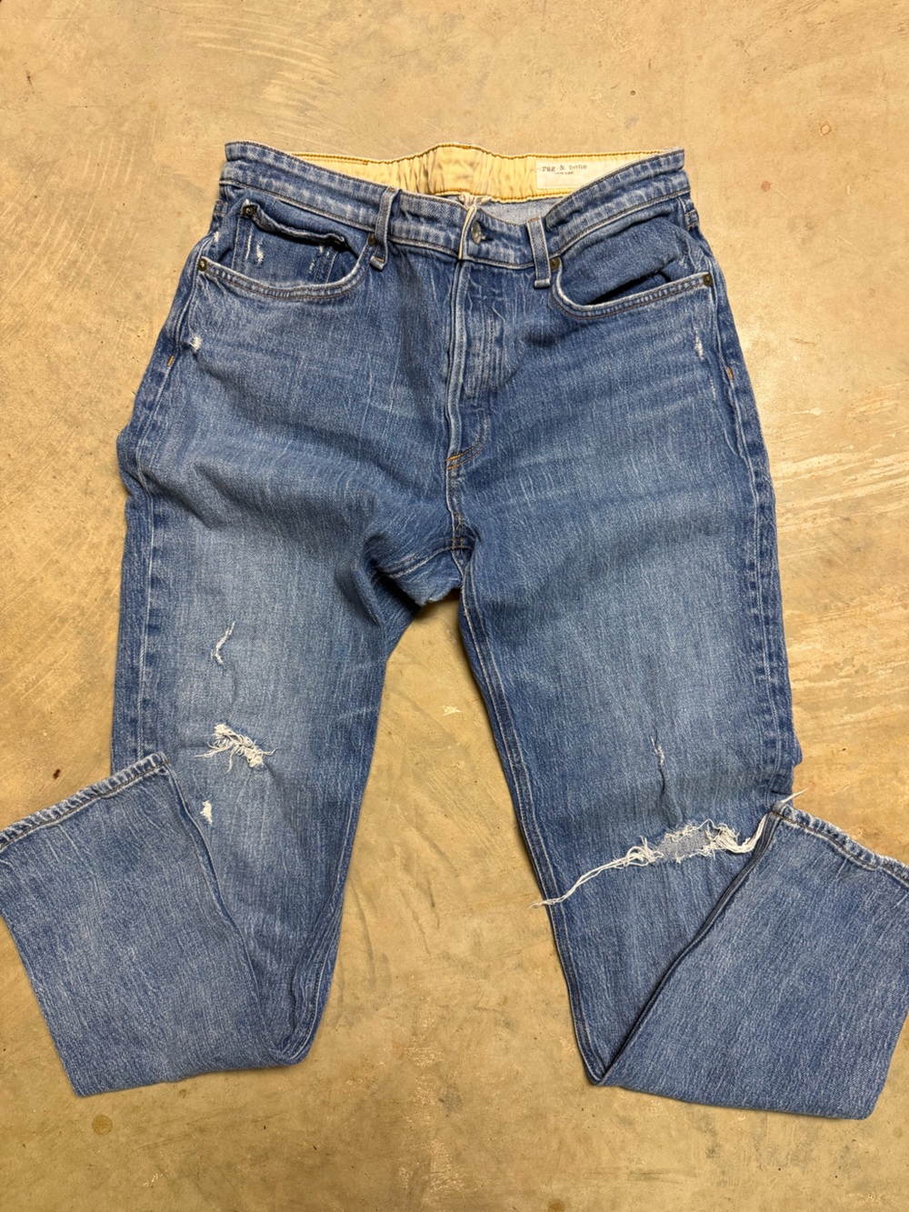 rosa mid rise boyfriend jeans rag & bone